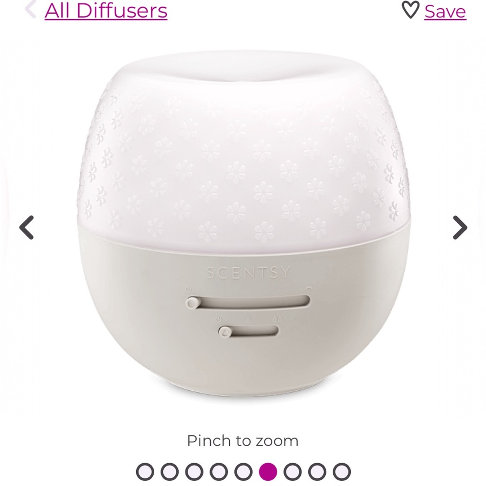 NIB Scentsy Gray-Fleur Deluxe Diffuser